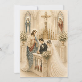 Casamento Católico Tradicional no Altar
