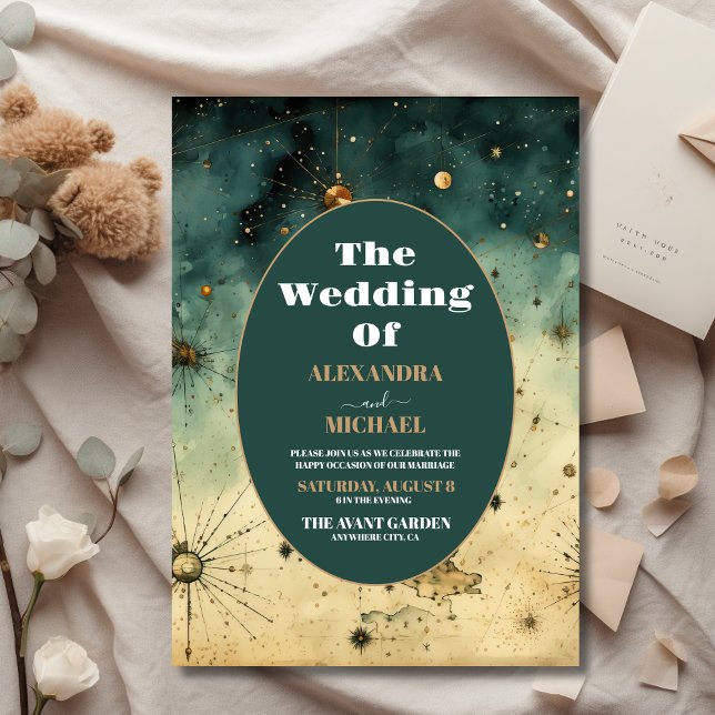 Casamento Celestial de Aquarela de Orçamento (Criador carregado)