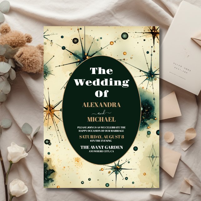 Casamento Celestial de Aquarela de Orçamento (Criador carregado)