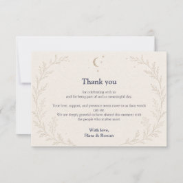 Casamento Celestial Nota de Agradecimento de Casam