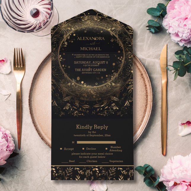 Casamento Celestial Ouro Preto Místico (Criador carregado)