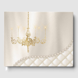 Casamento Chandelier Lighting Ivory Pearl Livro de