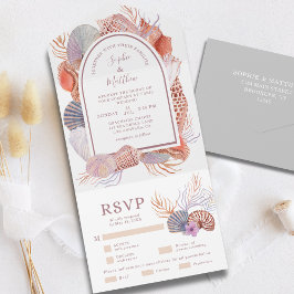 Casamento Chic Costeiro de Beach Seashells