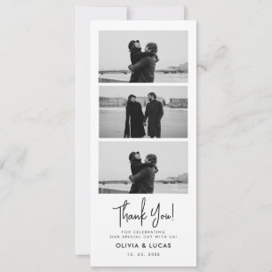 Casamento Chic Da Elegante Strip Obrigado