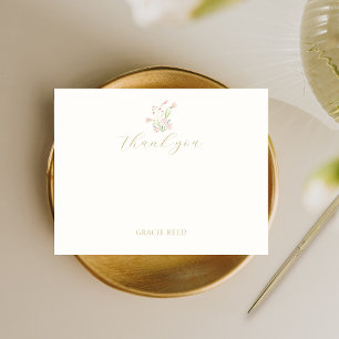 Casamento Chic & Simple Wildflower Obrigado