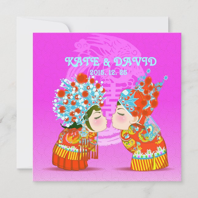 Casamento Chinês Duplo Xi, Retrato Famoso (Frente)