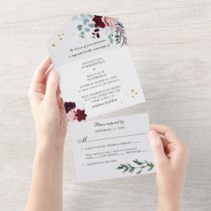 Casamento Cinza-Floral Cinza-Rosa Verde