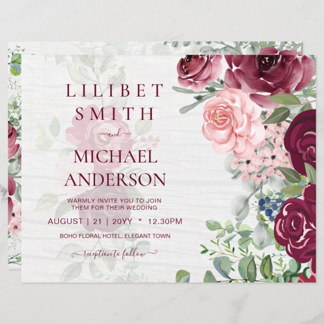 Casamento Cinzento Cinzento Cinzento Cor-de-Rosa R (Frente/Verso)