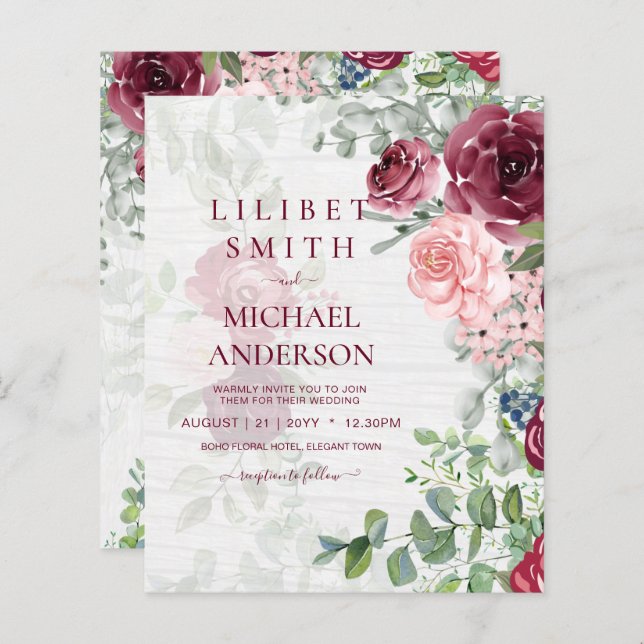 Casamento Cinzento Cinzento Cinzento Cor-de-Rosa R (Frente/Verso)