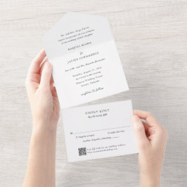 Casamento Clássico Código QR Elegante