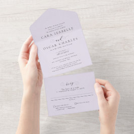 Casamento clássico de lilac roxo elegante formal