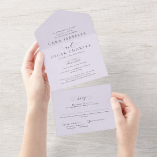 Casamento clássico de lilac roxo elegante formal