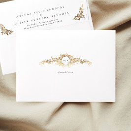 casamento clássico de ouro elegante