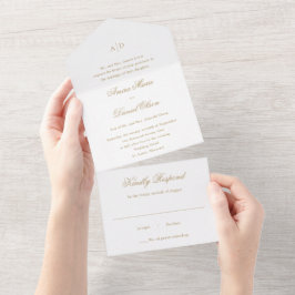 Casamento Clássico de Ouro Limpo
