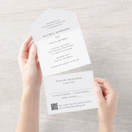 Casamento Clássico e Atemporal com QR Code Formal