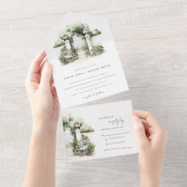 Casamento Clássico Jardim Francês Paisagem Waterco