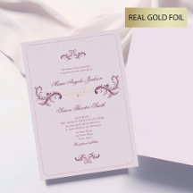 Casamento Clássico Rosa e Dourado