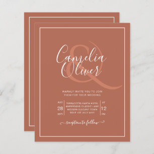 Casamento Clássico Terracotta de Casamento ORÇAMEN