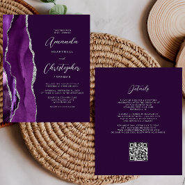 Casamento Código QR de Plumata Prata com Orçamento