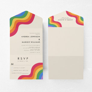 Casamento Colorido com Bandeira Orgulho gay LGBTQ