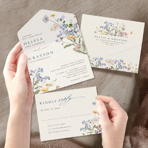 Casamento Colorido de Primavera Wildflower Meadow