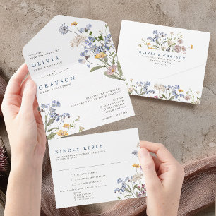 Casamento Colorido de Primavera Wildflower Meadow