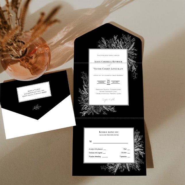 Casamento com a Greenerescência Negra e Branca (Criador carregado)