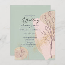 Casamento com Abstrato moderno japonês escandinavo