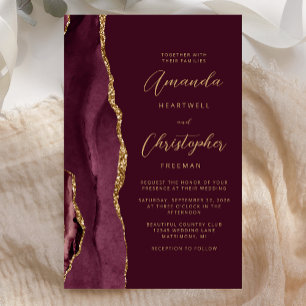 Casamento com Ágata Dourada de Borgonha Econômico
