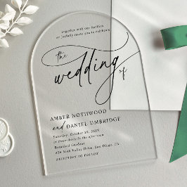 Casamento com Arca Negra e Branca para Caligrafia