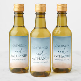 Casamento com areia de praia do Oceano Azul Elegan