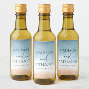 Casamento com areia de praia do Oceano Azul Elegan