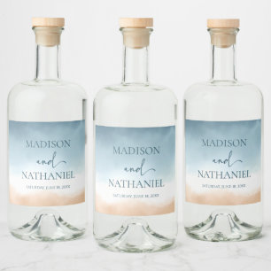 Casamento com areia de praia do Oceano Azul Elegan