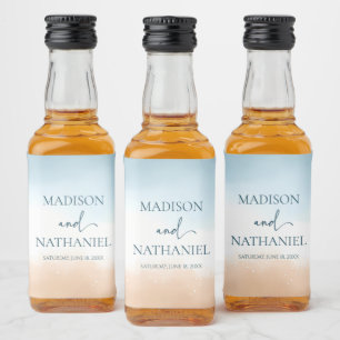 Casamento com areia de praia do Oceano Azul Elegan