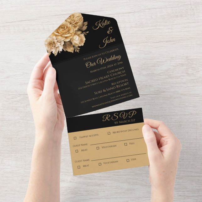 Casamento com Buquê de Flor Neutro (Aba destacável)