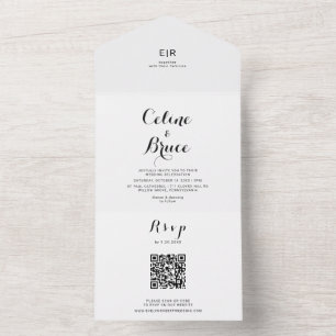 Casamento com Caligrafia Moderna