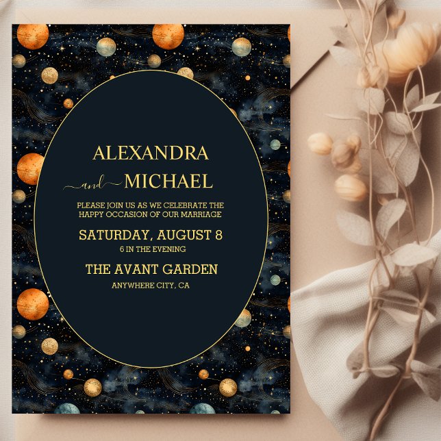 Casamento com Cartão Azul Celestial e Tarot Golg (Criador carregado)