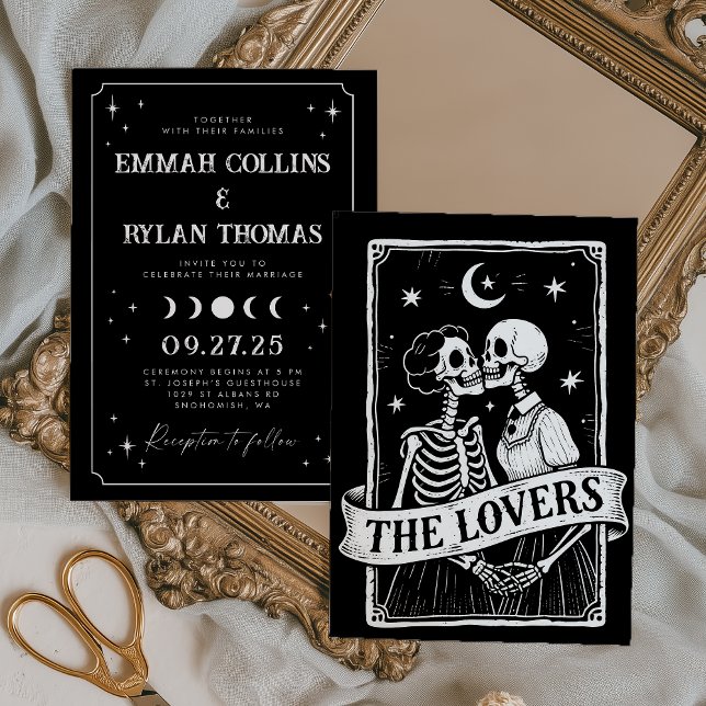 Casamento com Cartão Tarot do Elegante Celestial A (Criador carregado)