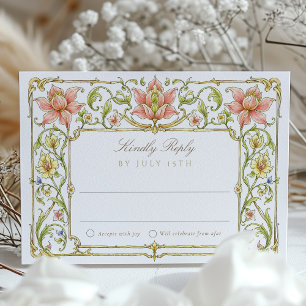 Casamento com Cartões RSVP de Jardim
