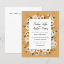 Casamento com Chamomile Mimosa, rusticidade do orç