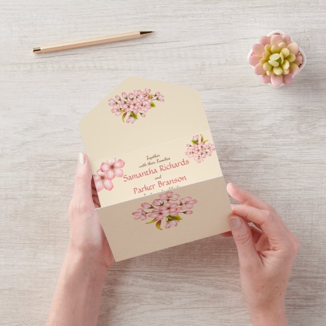 Casamento com Cherry Blossom e RSVP (Video)