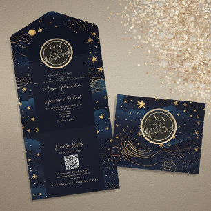 Casamento com Código QR Celestial