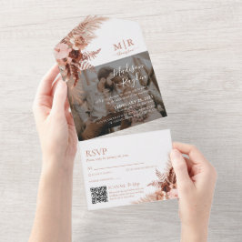 Casamento com Código QR de Foto do Terracotta Russ