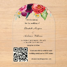 Casamento com Código QR Moderno