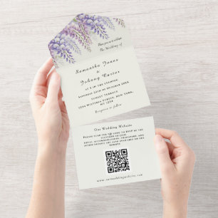 Casamento com Código QR Purple de Aquecedoria de W