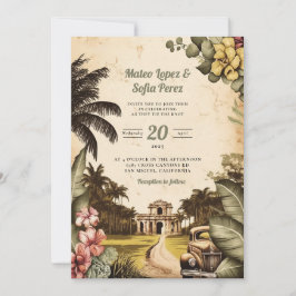 Casamento com Cuba Havana Convite para o casamento