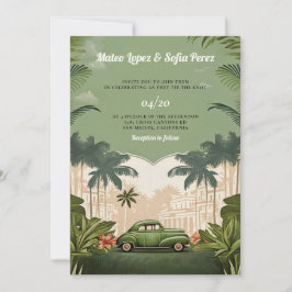 Casamento com Cuba Havana Convite para o casamento