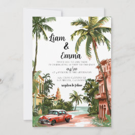 Casamento com Cuba Havana Convite para o casamento