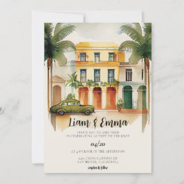 Casamento com Cuba Havana Convite para o casamento