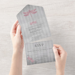 Casamento com Dragonfly Rosa
